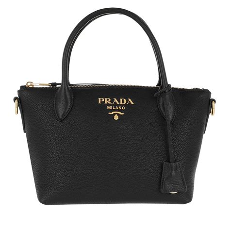 Prada Handbag Leather in Black 